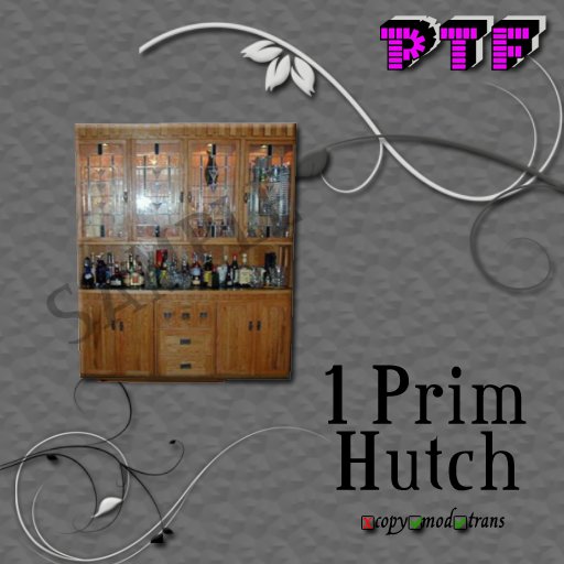 Second Life Marketplace Hutch Bar 1 Prim